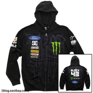 ISO- DC Shoes Monster Energy zip hoodie Rally/ moto